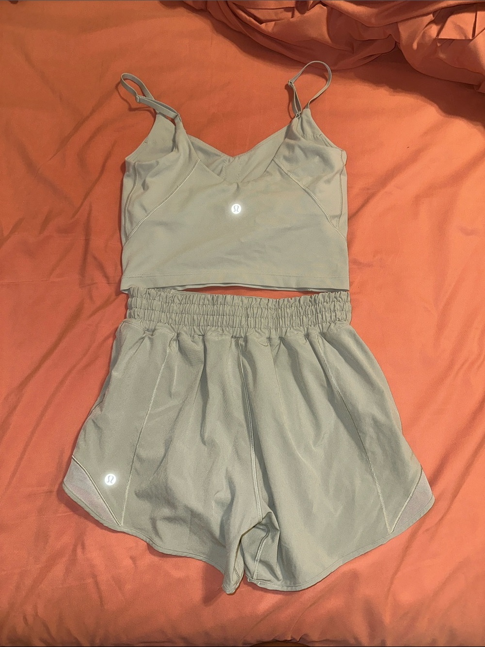 Sage Lululemon Short and Tank Set - Picture 4 of 4